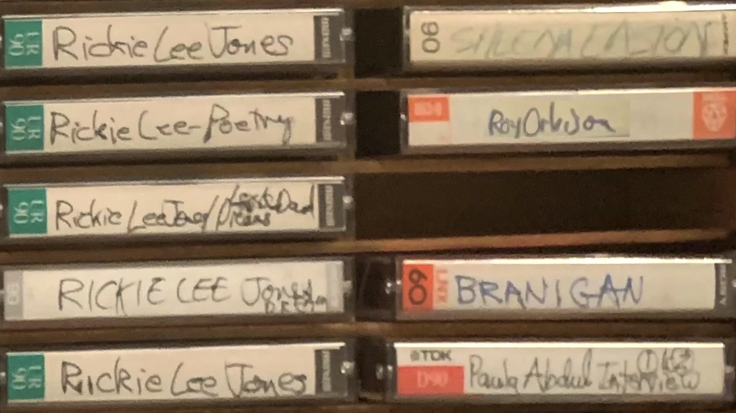 Tapes in Carl Arrington's archive